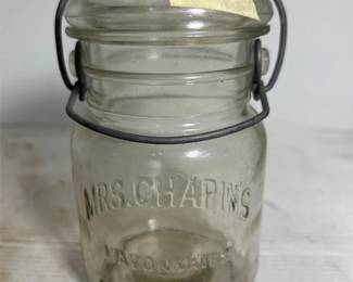 Mrs. Charins Mason Fruit Jar