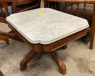 Super nice marble top coffee table. Antique