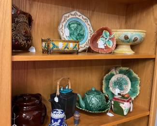 Some Majolica items