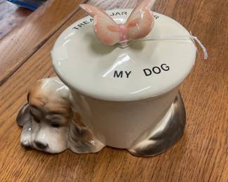 Dog treat container. Cute and in great condition