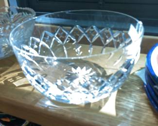 Atlantis crystal bowl, signed
