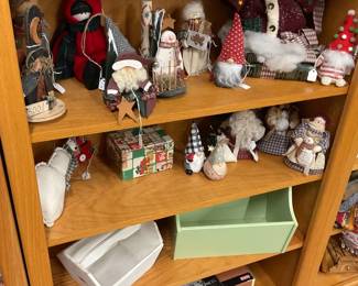 Miscellaneous handcrafted holiday decor, nice condition