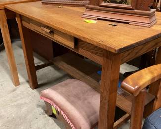 Awesome library table/desk. Solid oak