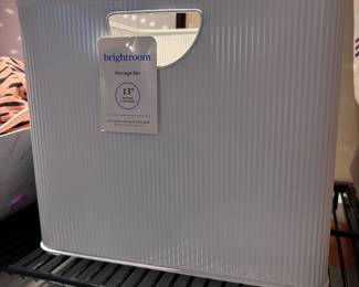 Several brand new or gently used storage items