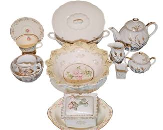 Lefton Golden Wheat Tea Set, Royal SemiPorcelain Tureen, Mustache Cup  More
