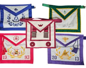 Vintage Masonic Ritual Aprons  Blue Lodge, Royal Arch, Cryptic Rite, AMD, Knight Masons