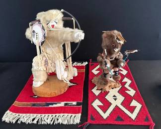 Native American Kachina Dolls 18 White Buffalo Warrior Brenda John  Kweo Wolf G. David