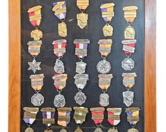 Vintage 1950s1960s Pistol  Rifle Marksmanship Award Medal Shadowboxes... So Collectible