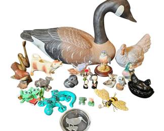 Animal Figurine Lot  Goebel, Westmoreland, Andrea by Sadek, Val St Lambert, Boma, Lenox, More.