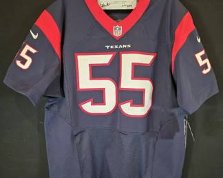 Houston Texans Iconic 55 Chris Myers Authenticated