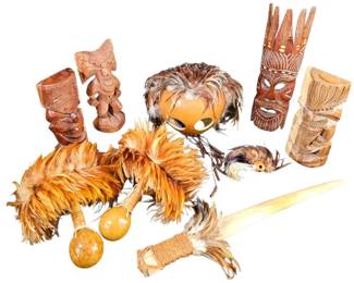 Vintage Hawaiian Polynesian Decor... Unique