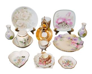 Vintage  Antique Fine Porcelain  HandPainted Collection Lot