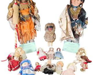 Collectible Dolls Duck House Native American, Nancy Ann Storybook  More