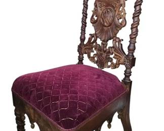 Exquisite VictorianEra Antique Parlor Chair