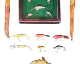 Vintage Outdoors Master Collection Classic Lure Lot, J. Marttiini Fillet Knives  Antler Knife