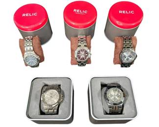Relic Wristwatches Sporty Aesthetics
