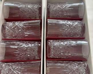 Etched Crystal Glasses set of 12