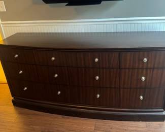 Large Dark Wood 12 Drawer Dresser $170