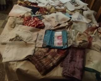 Various quilting, embroidery, project materials