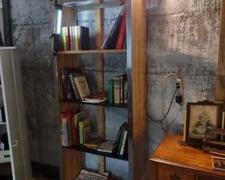 Books, shelving unit also for sale