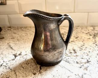 6" Vtg Pitcher Stamped: 2900 REED and BARTON, Silver Soldered