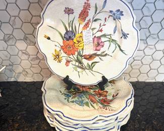 c.1970's ITALY Set of 8 Lami Plates