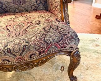 Bottom View of carved legs and front