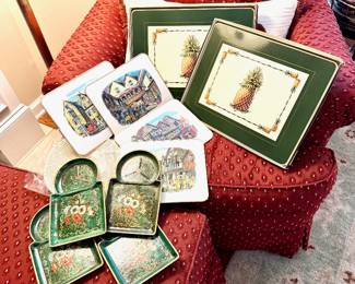 MCM Pineapple Hard Placemats and other pieces