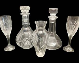 Crystal Glass Decanters, Bohemia Crystal Glasses  Case