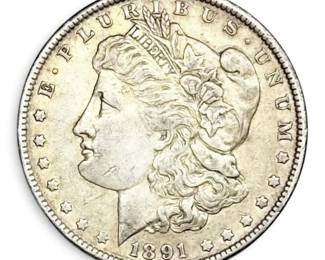 1891 Morgan Silver Dollar