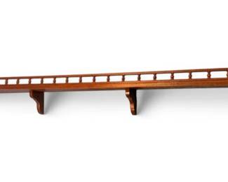 6 Foot Wooden Hanging Display Shelf