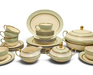 Pope Gosser Spring China Set  36 Pieces
