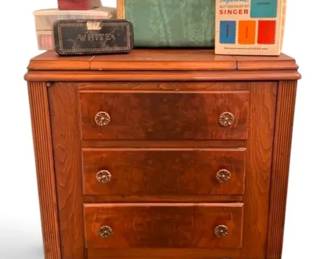 Sewing Table With Sewing Notions