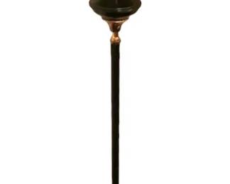 Black Metal Toleware 54 Floor Lamp