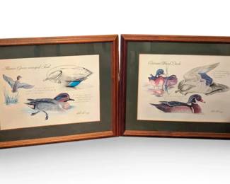 Two Framed Duck Prints By Bob Berry