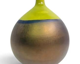 Green  Brown Ceramic Vase