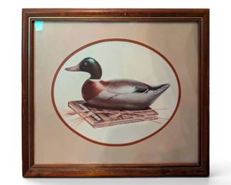 Framed Print Of Mason Decoys Book  Duck