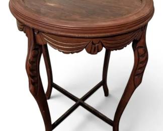 27 Round Wood Side Table