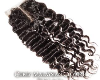 curly malaysian closure