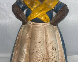 Cast iron mammy door stop