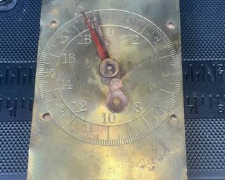 Brass milk scales