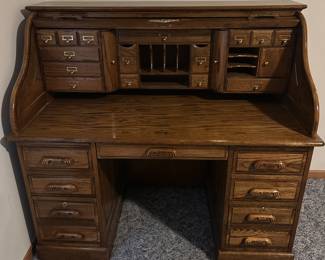 Roll top secretary desk