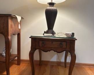 Side table and lamp