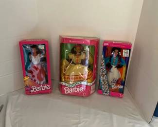 Fiesta Barbies And A Native American Barbie