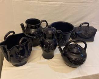 Italian Deep Blue Pottery Decor