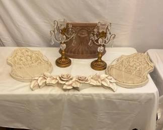 Decorative Hanging Shelves And Candles