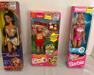 Happy Meal Stacie, Disneys Jasmine, Sun Jewel Barbie