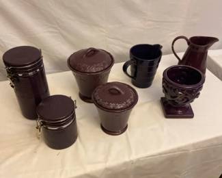 Canisters And Ceramic Pitchers