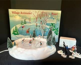 Dept. 56 Animated Skating Pond  Additional Figurines