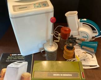 Vintage Kitchen Appliances  BD Breadmaker, Potato Slicer, More